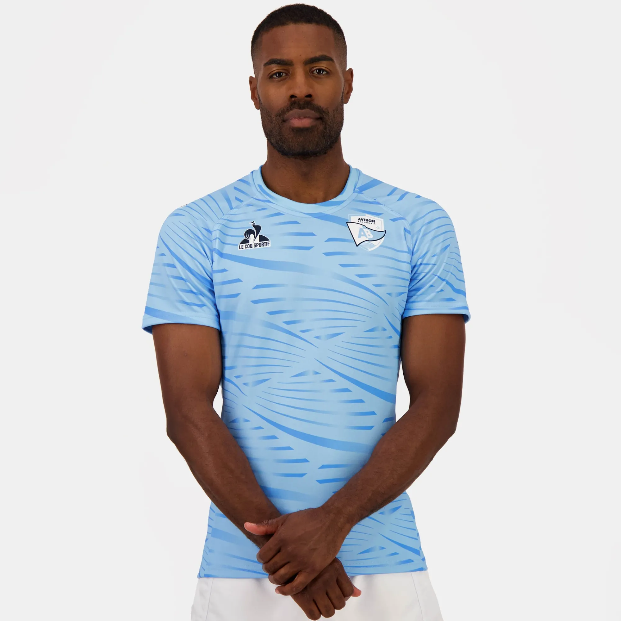 Cheap Aviron Bayonnais - tenue d'entrainement Maillot Pré match officiel Aviron Bayonnais Homme Homme Rugby | Rugby