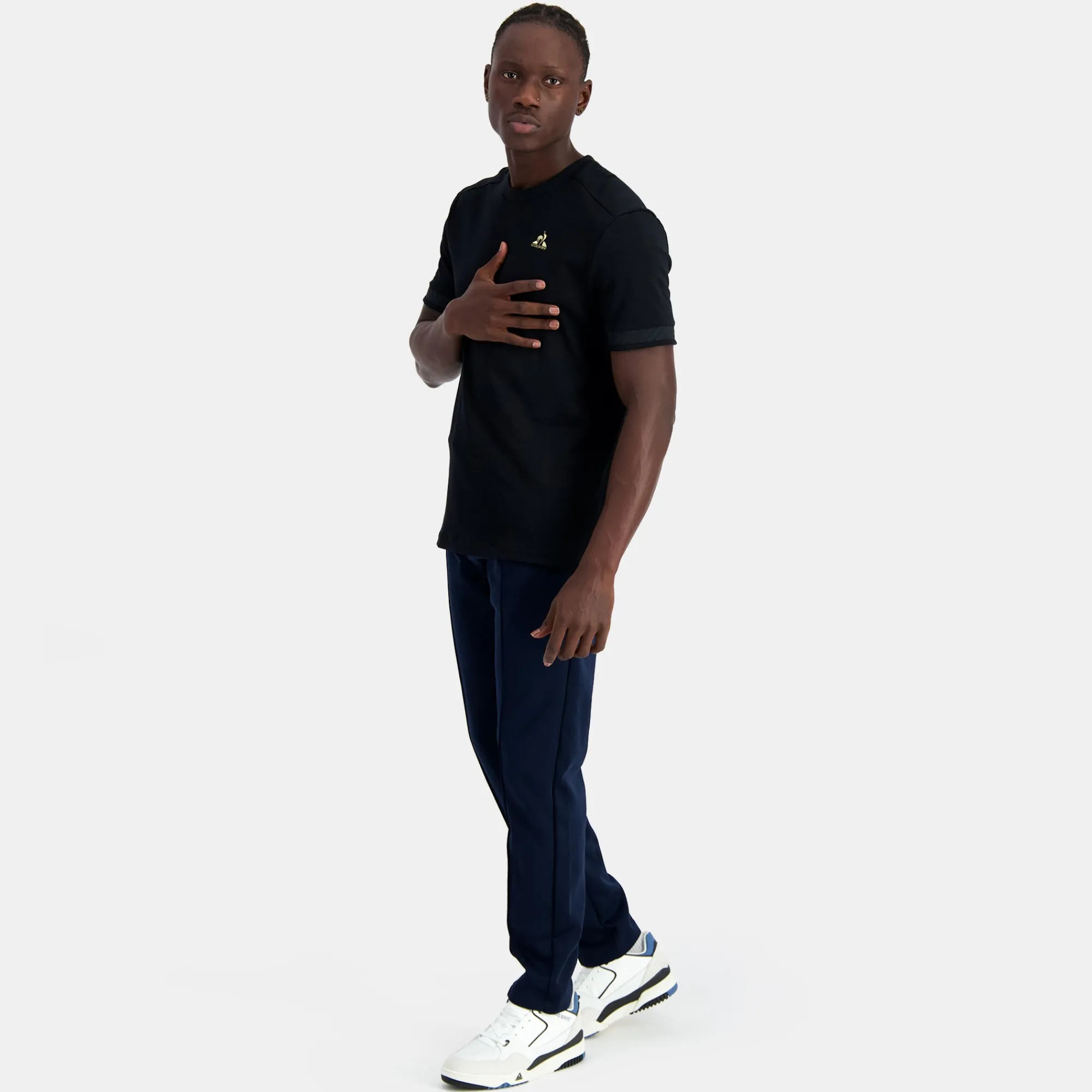 Fashion Coq d'or T-shirt Homme en interlock 240g coton Homme T-shirts Et Hauts