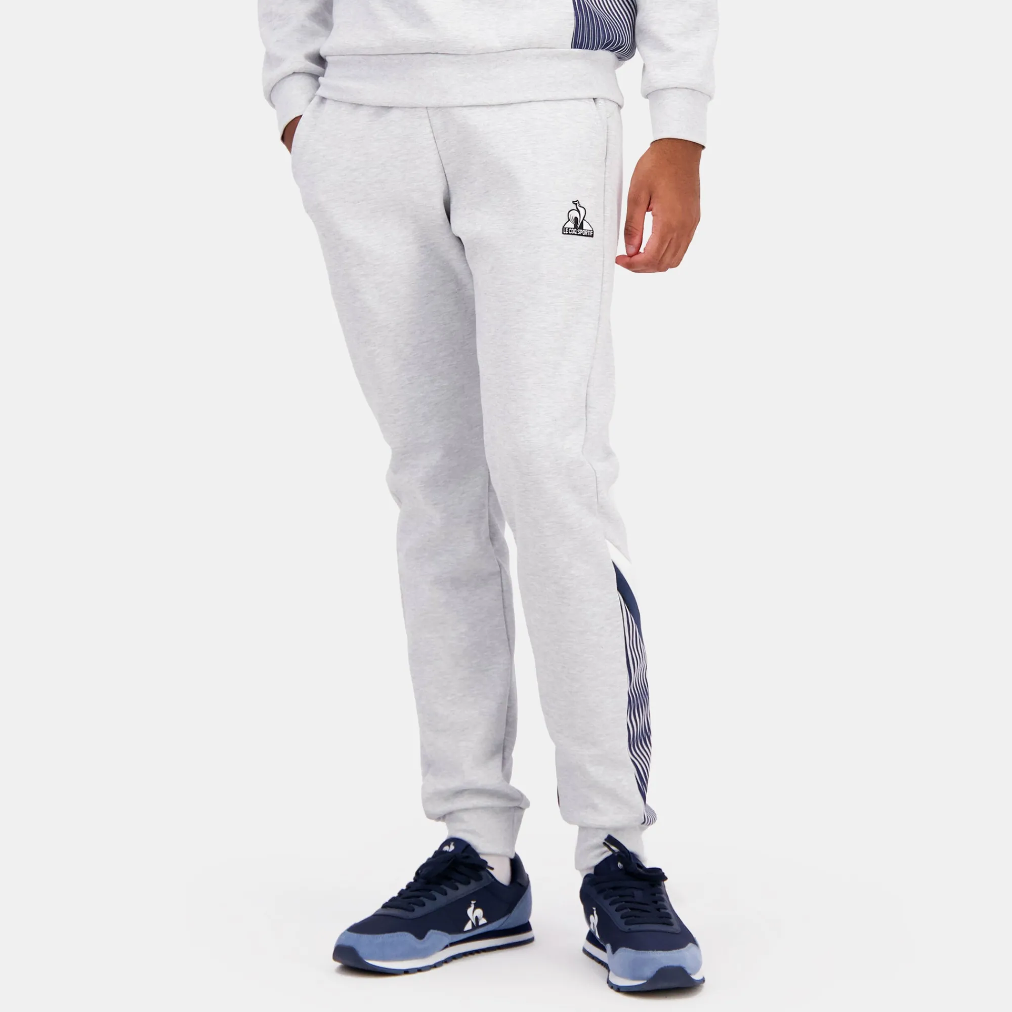Fashion Héritage Pantalon SLIM Gris chiné clair Homme Homme Pantalons Et Joggings