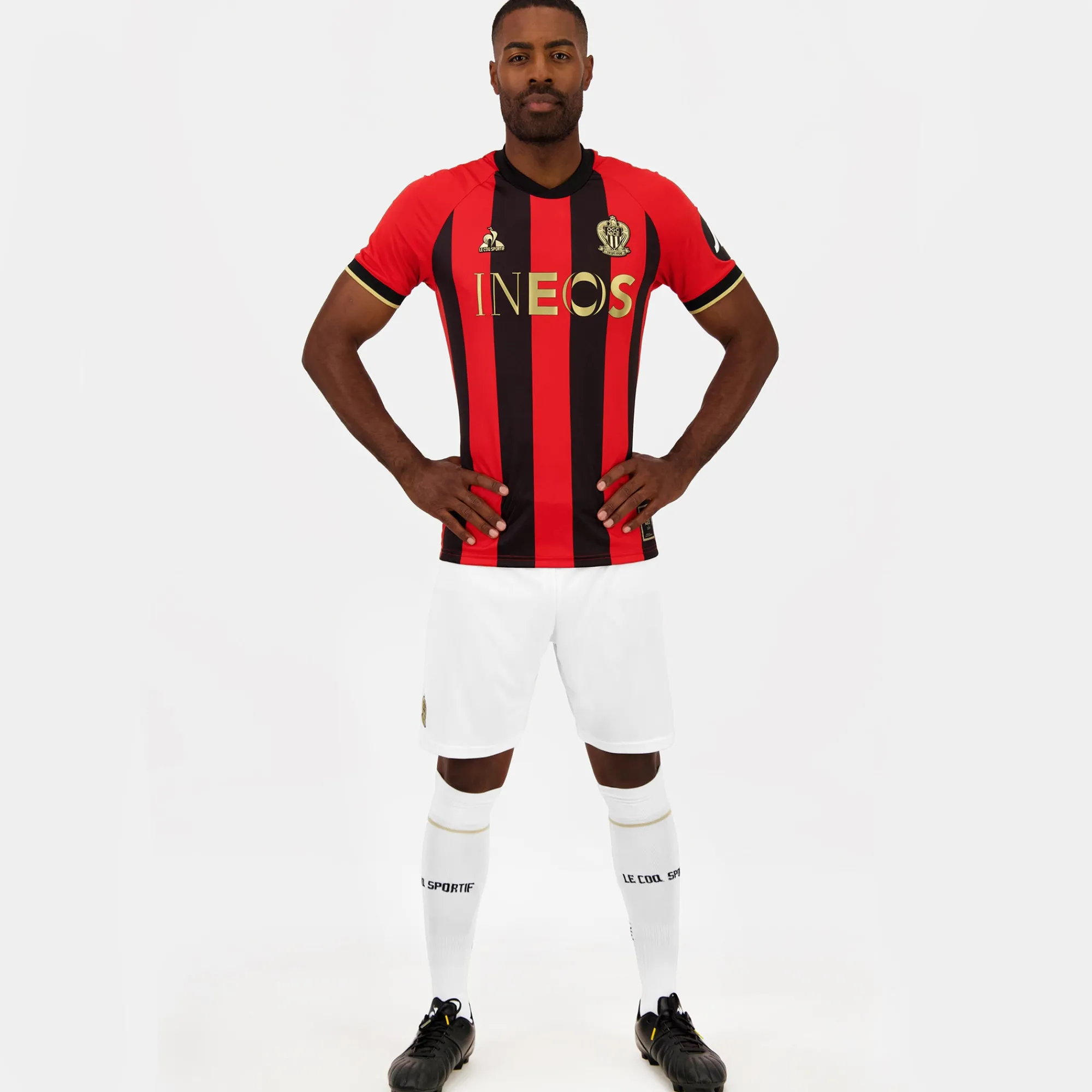 Discount OGC Nice - Tenue de match Short Unisexe Femme Football | Pantalons, Joggings Et Shorts