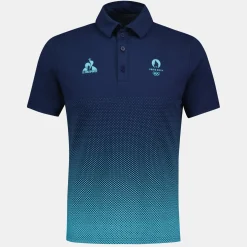 Clearance PARIS 2024 | Polo bleu en dégradé Homme Homme T-shirts Et Hauts