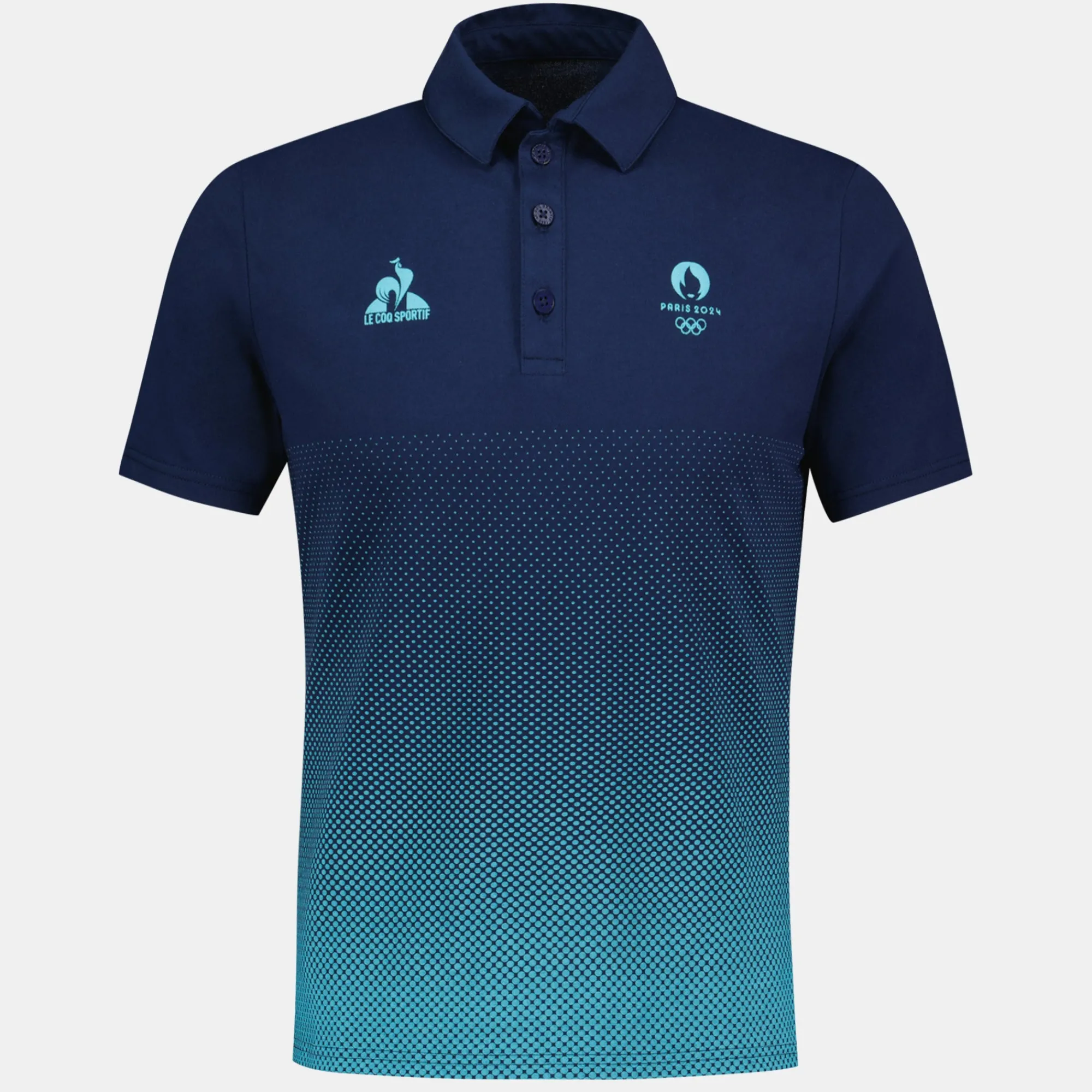 Clearance PARIS 2024 | Polo bleu en dégradé Homme Homme T-shirts Et Hauts