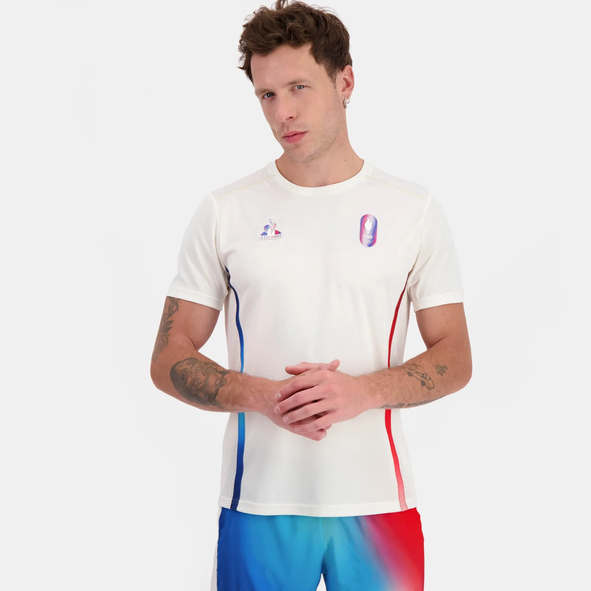 Best Équipe de France Olympique | Paris 2024 Maillot Équipe de France Homme Homme T-shirts Et Hauts