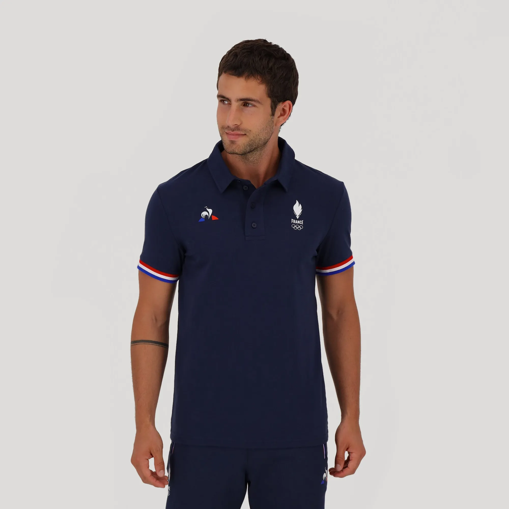 Online Équipe de France Olympique Polo Homme Homme Polos Et Chemises | T-shirts Et Hauts