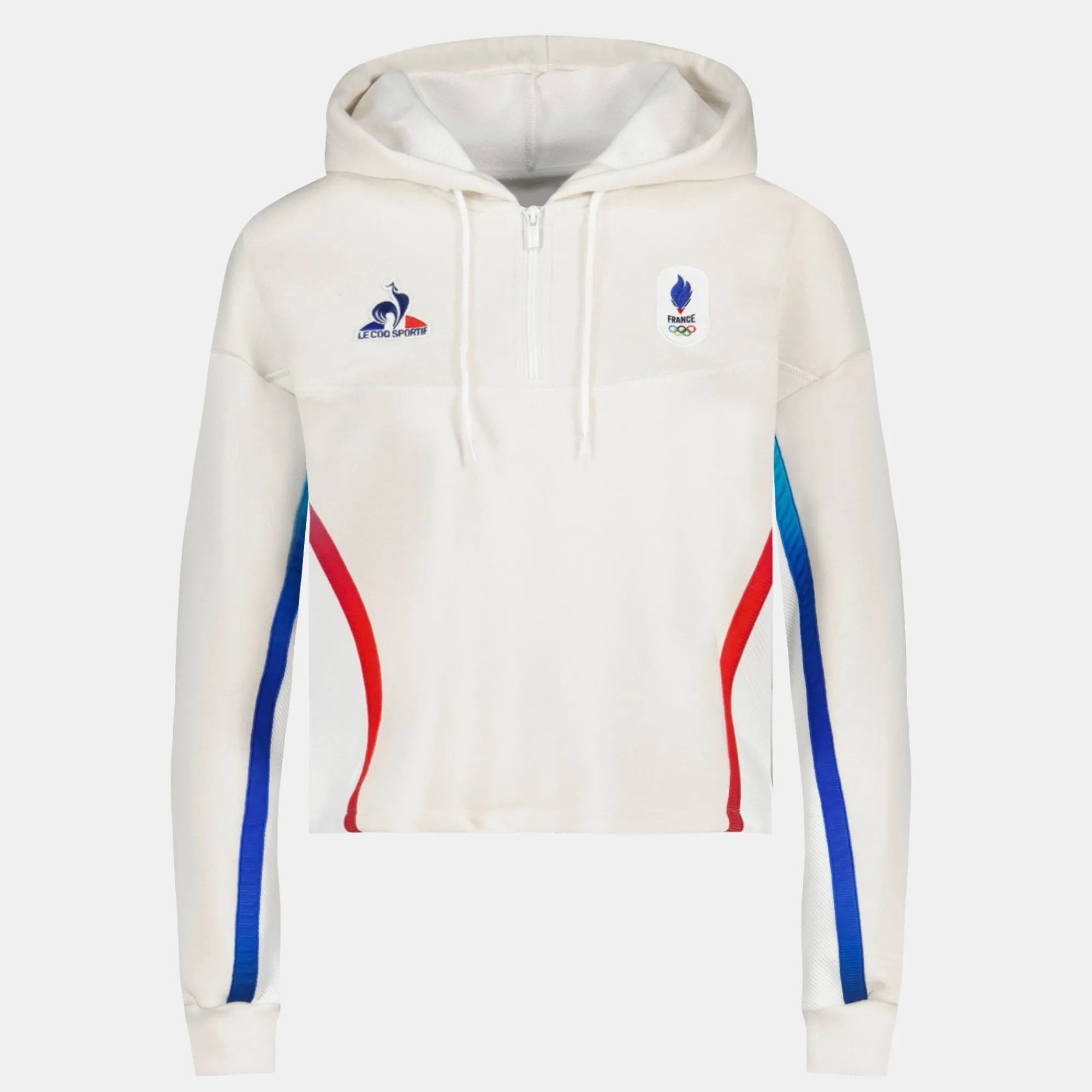 Best Sale Équipe de France Olympique | Paris 2024 Sweat crop à capuche officiel Équipe de France Femme Femme Sweats Et Hoodies