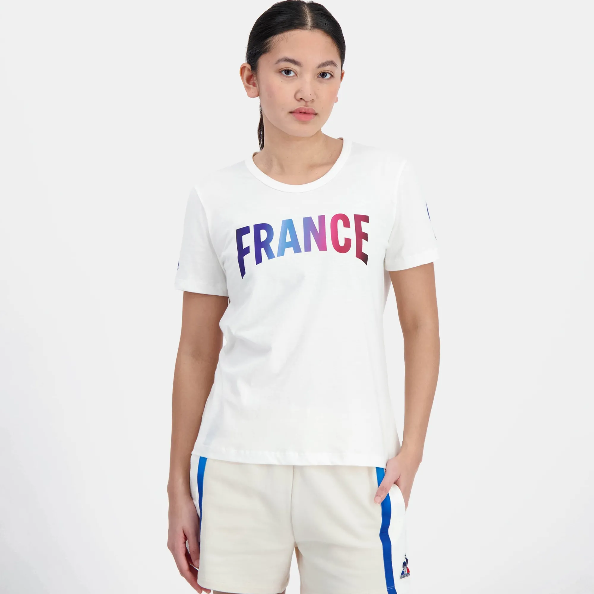 Cheap Équipe de France Olympique | Paris 2024 T-shirt Équipe de France Femme Femme T-shirts, Polos Et Débardeurs