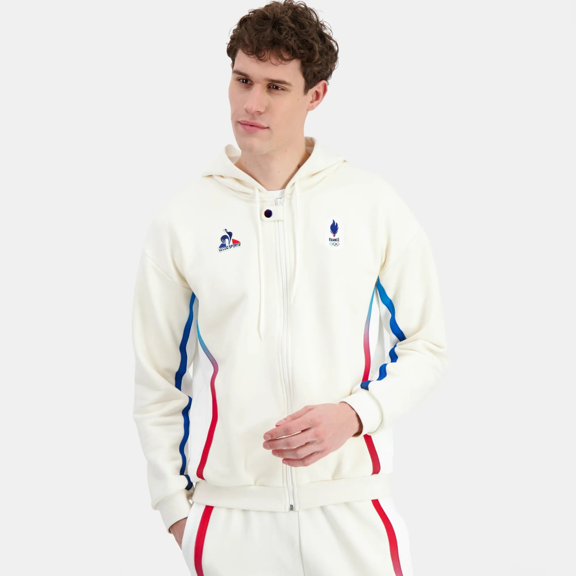 Outlet Équipe de France Olympique | Paris 2024 Sweat zippé à capuche Équipe de France Homme Homme Sweats