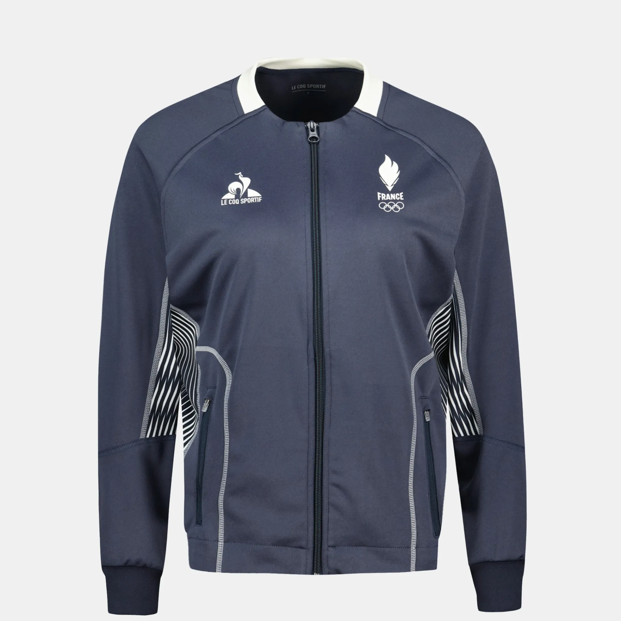 Fashion Équipe de France Olympique | Paris 2024 Veste training polyester Équipe de France Femme Femme Sweats Et Hoodies