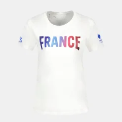 Cheap Équipe de France Olympique | Paris 2024 T-shirt Équipe de France Femme Femme T-shirts, Polos Et Débardeurs