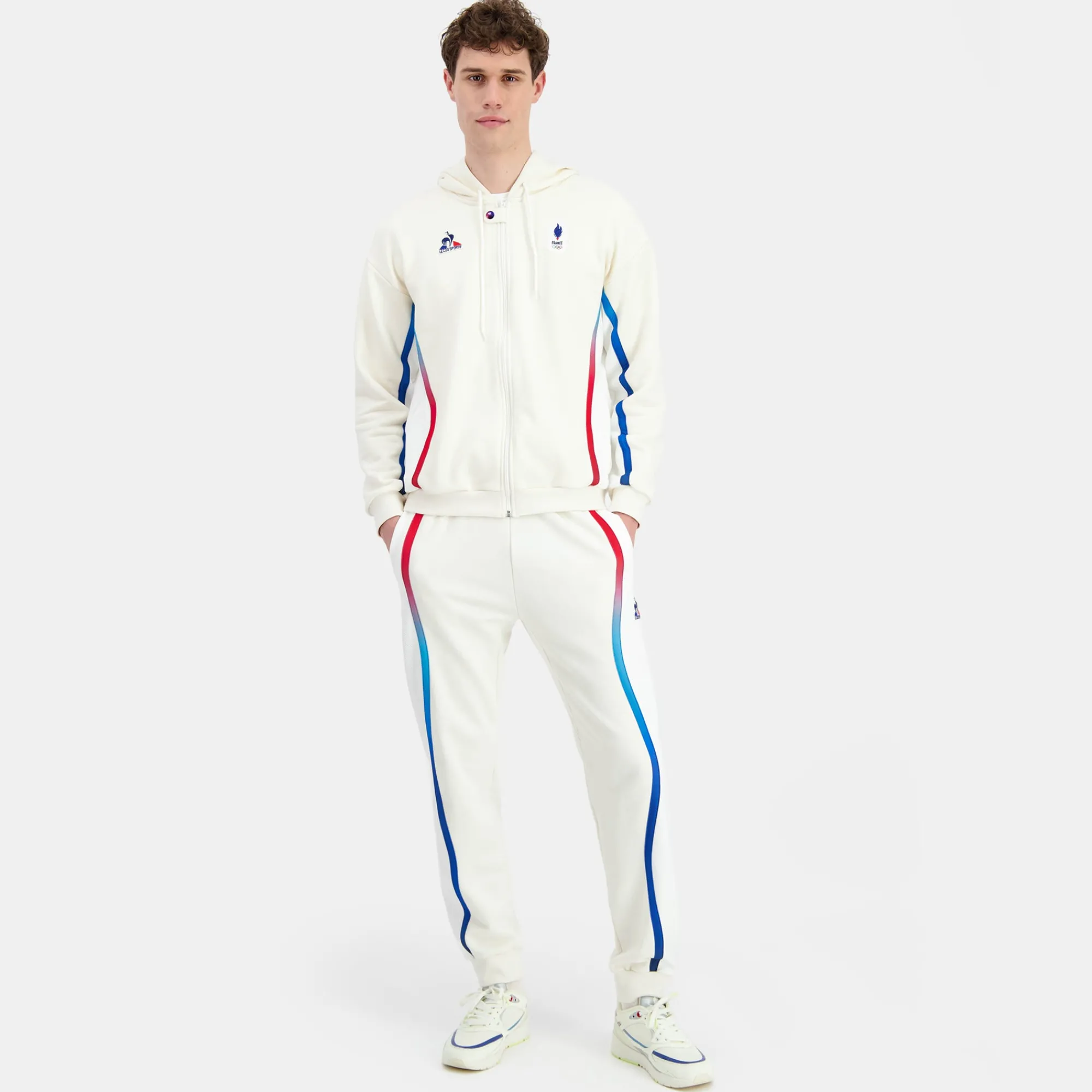 Outlet Équipe de France Olympique | Paris 2024 Sweat zippé à capuche Équipe de France Homme Homme Sweats