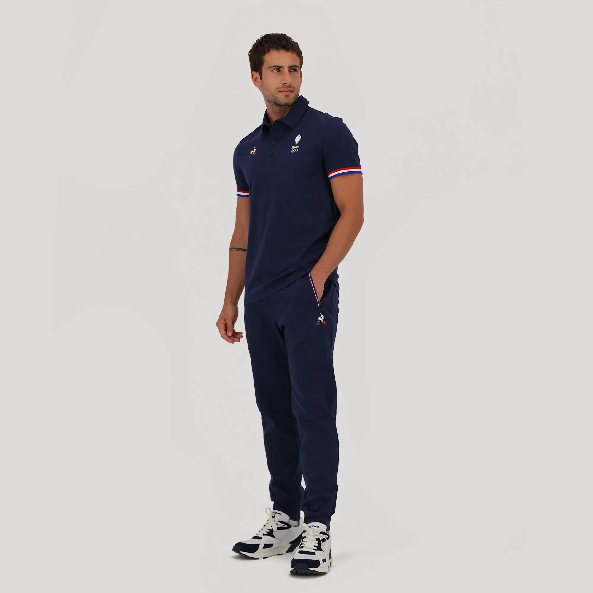 Online Équipe de France Olympique Polo Homme Homme Polos Et Chemises | T-shirts Et Hauts