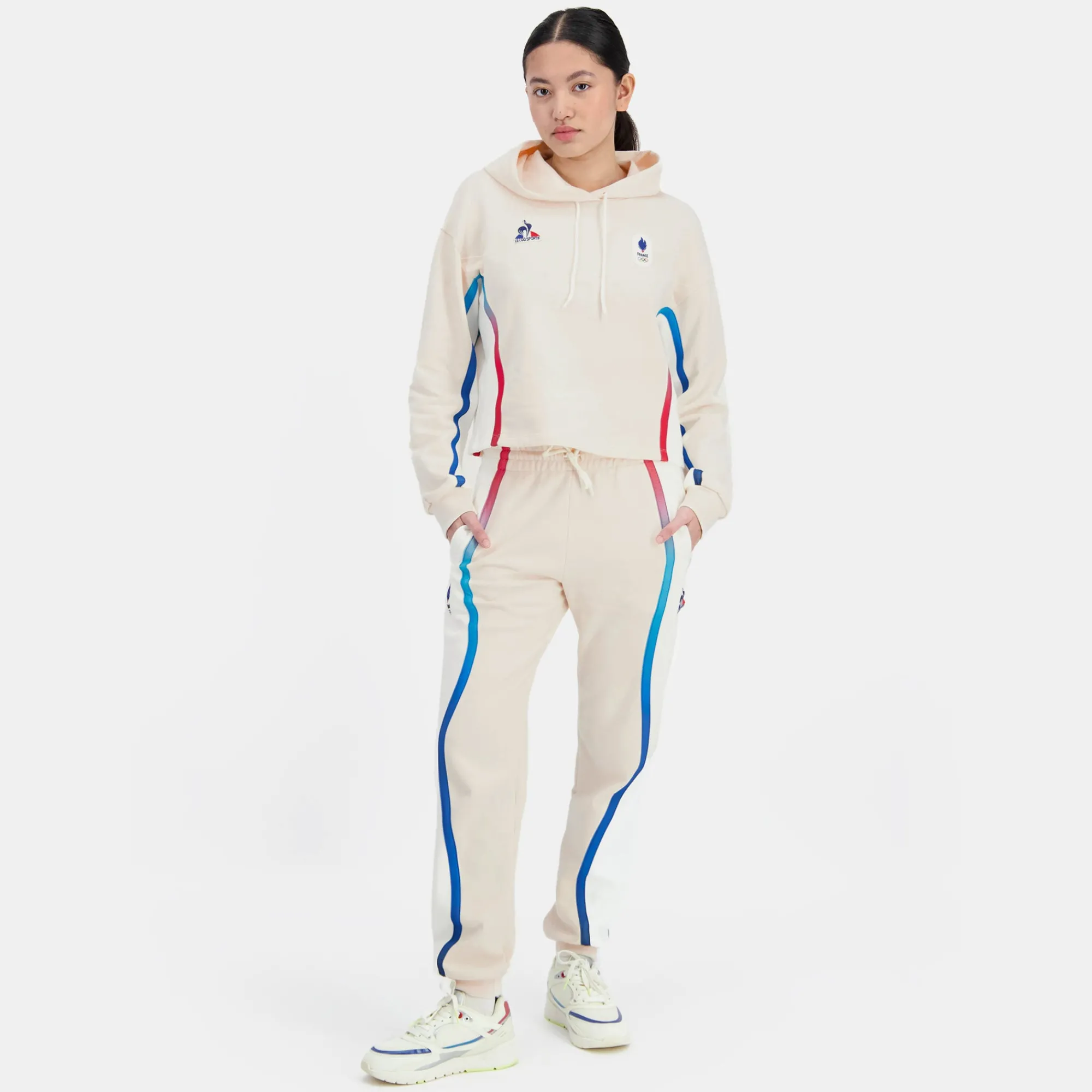 Cheap Équipe de France Olympique | Paris 2024 Sweat à capuche Équipe de France Femme Femme Sweats Et Hoodies