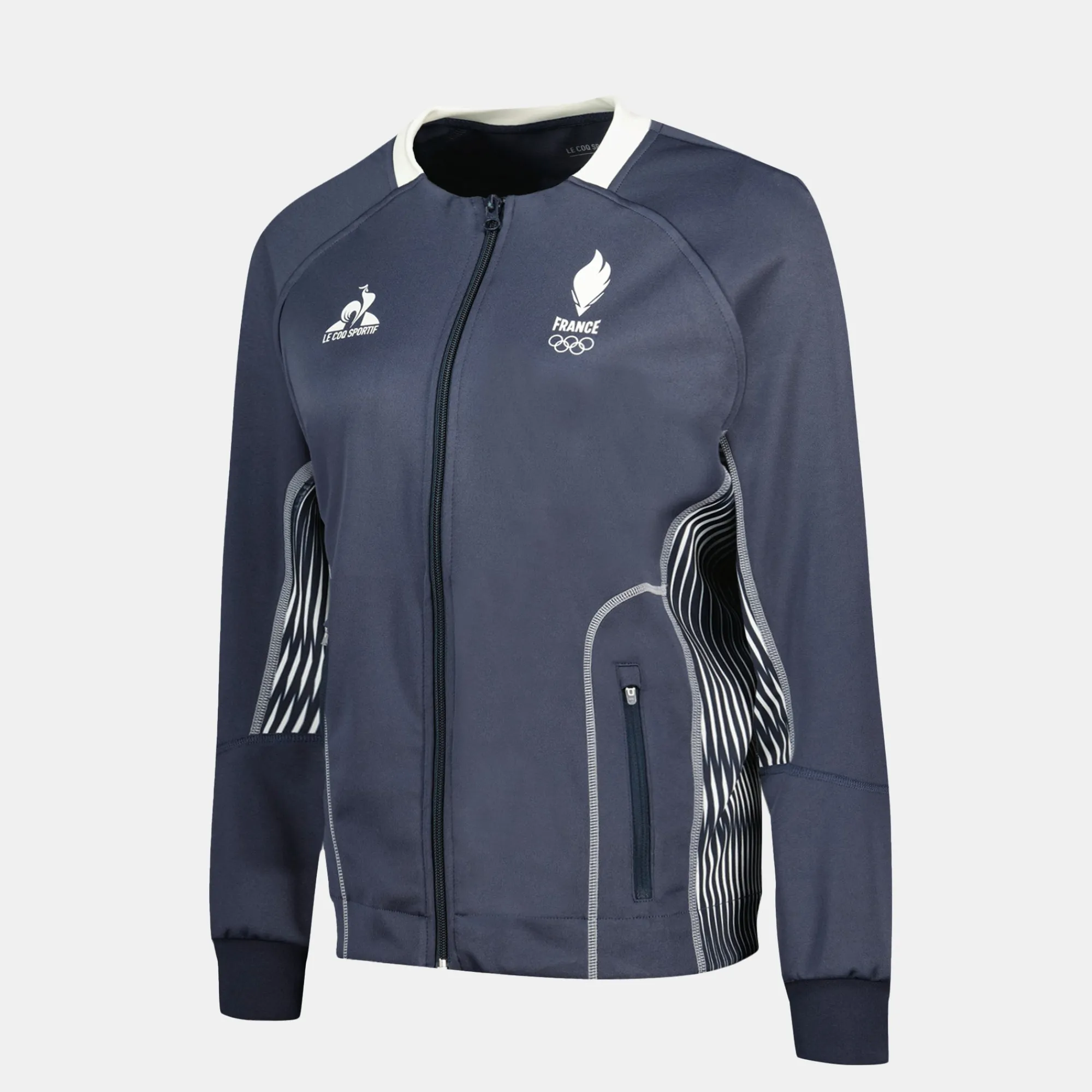 Fashion Équipe de France Olympique | Paris 2024 Veste training polyester Équipe de France Femme Femme Sweats Et Hoodies